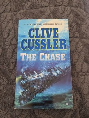 Clive Cussler "The Chase" Hardcover Coffee Table Book - Blue